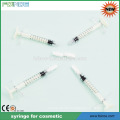 1ml plastic syringe for cosmetic